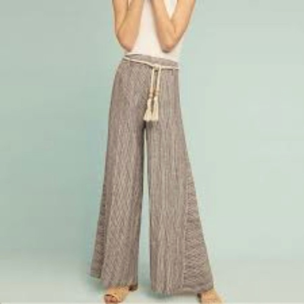 ETT TWA Anthro Wide leg Linen Pant sz 4